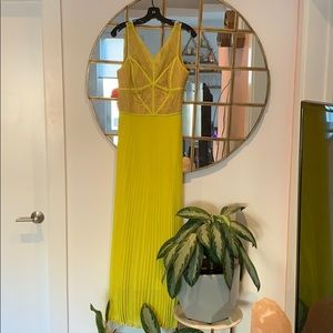 Lace chiffon maxi dress